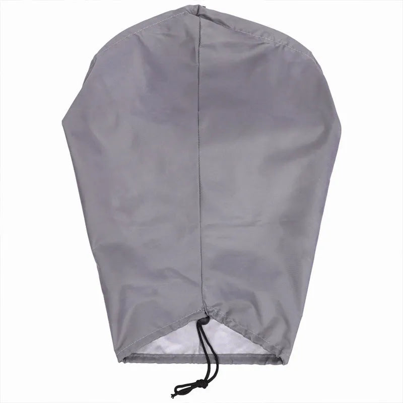 Waterproof drawstring cover for electric vehicle charging port in grey colour