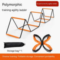 Multi-colour plastic butterfly agility ladder and jump grid set for children's fitness training.