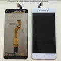 LCD integrated screen assembly for A37 T M F models white colour with frame