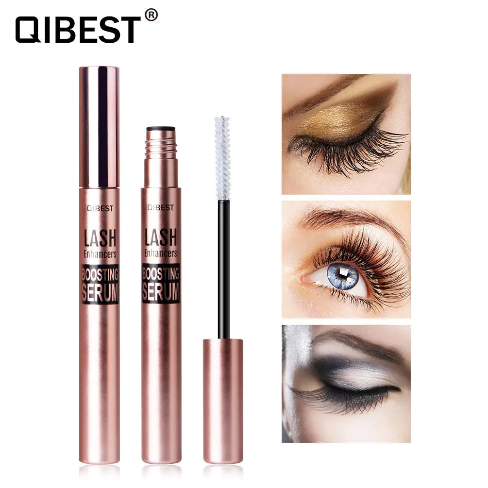 Eyelash nourishing liquid transparent colourless serum in bottle for daily lash and brow conditioning