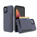 Solid colour protective mobile phone case for iPhone 11 series in black, red, pink, blue, dark blue, or purple