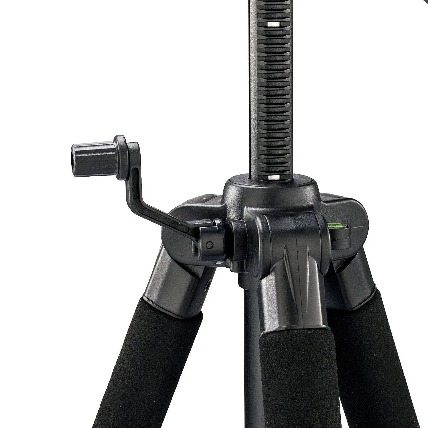 Zomei Z666 4-section aluminium tripod extended to 1400mm with 3D pan tilt head in black colour