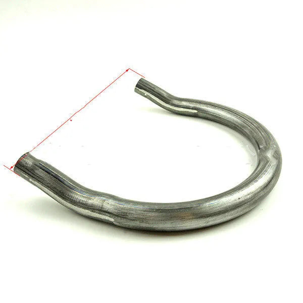 Motorcycle retro modified U-tube elbow armrest tailstock in flat steel finish for GM bikes