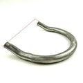 Motorcycle retro modified U-tube elbow armrest tailstock in flat steel finish for GM bikes