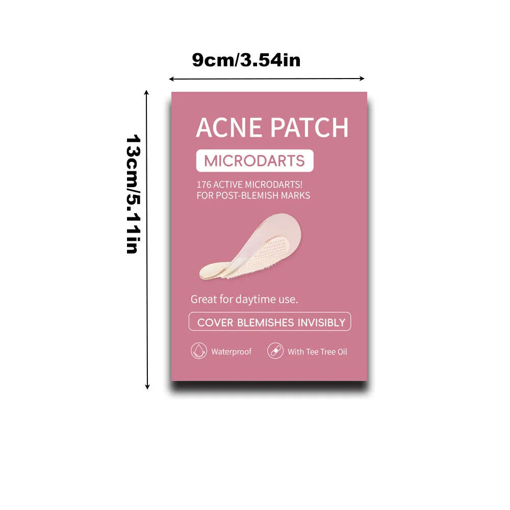Box of nine mild non-irritating pimple patches for acne and closed comedone treatment.