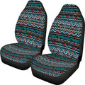 Cow spot leopard print retro style universal car seat covers on front seats