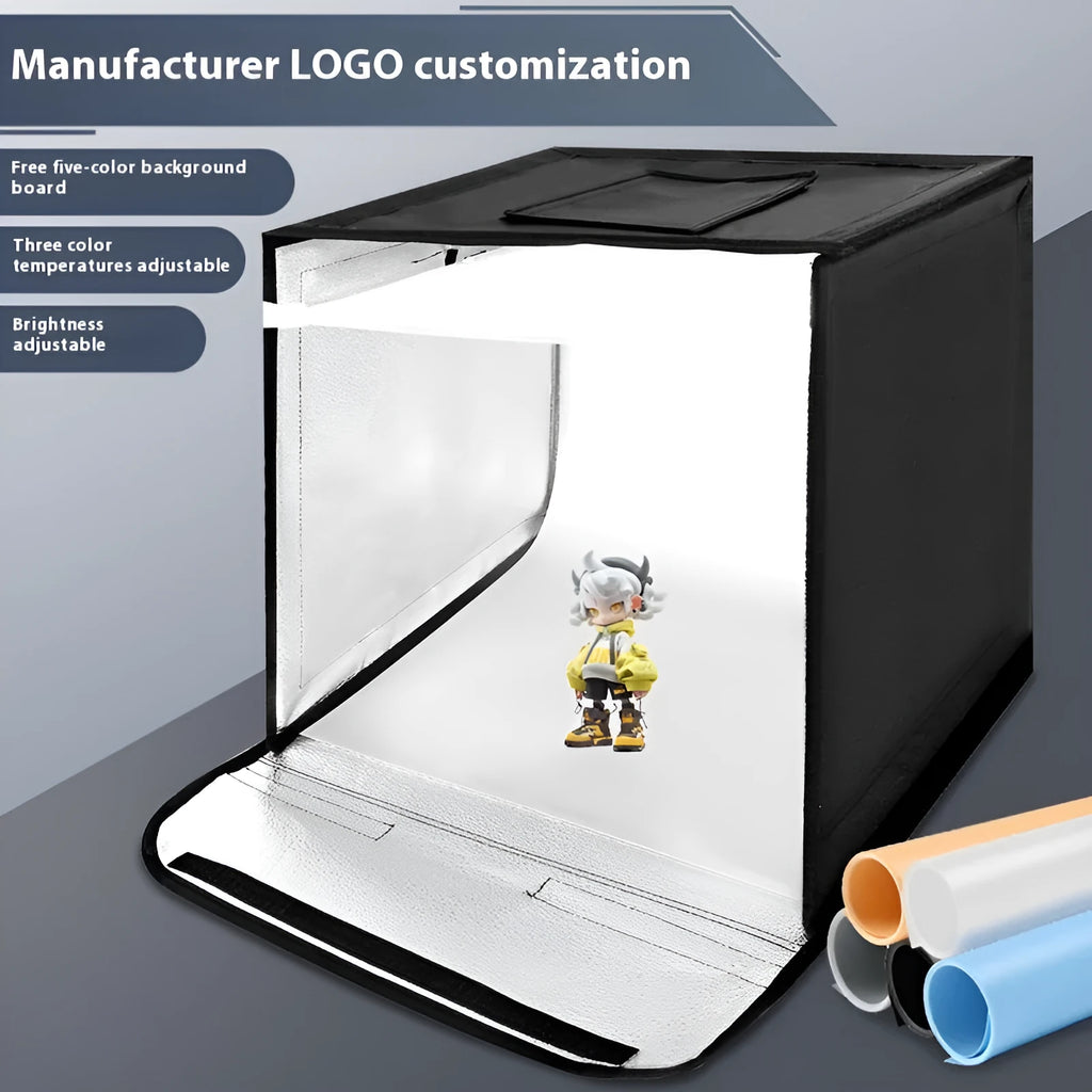 50cm studio light box with metal frame and reflective cloth for product photography
