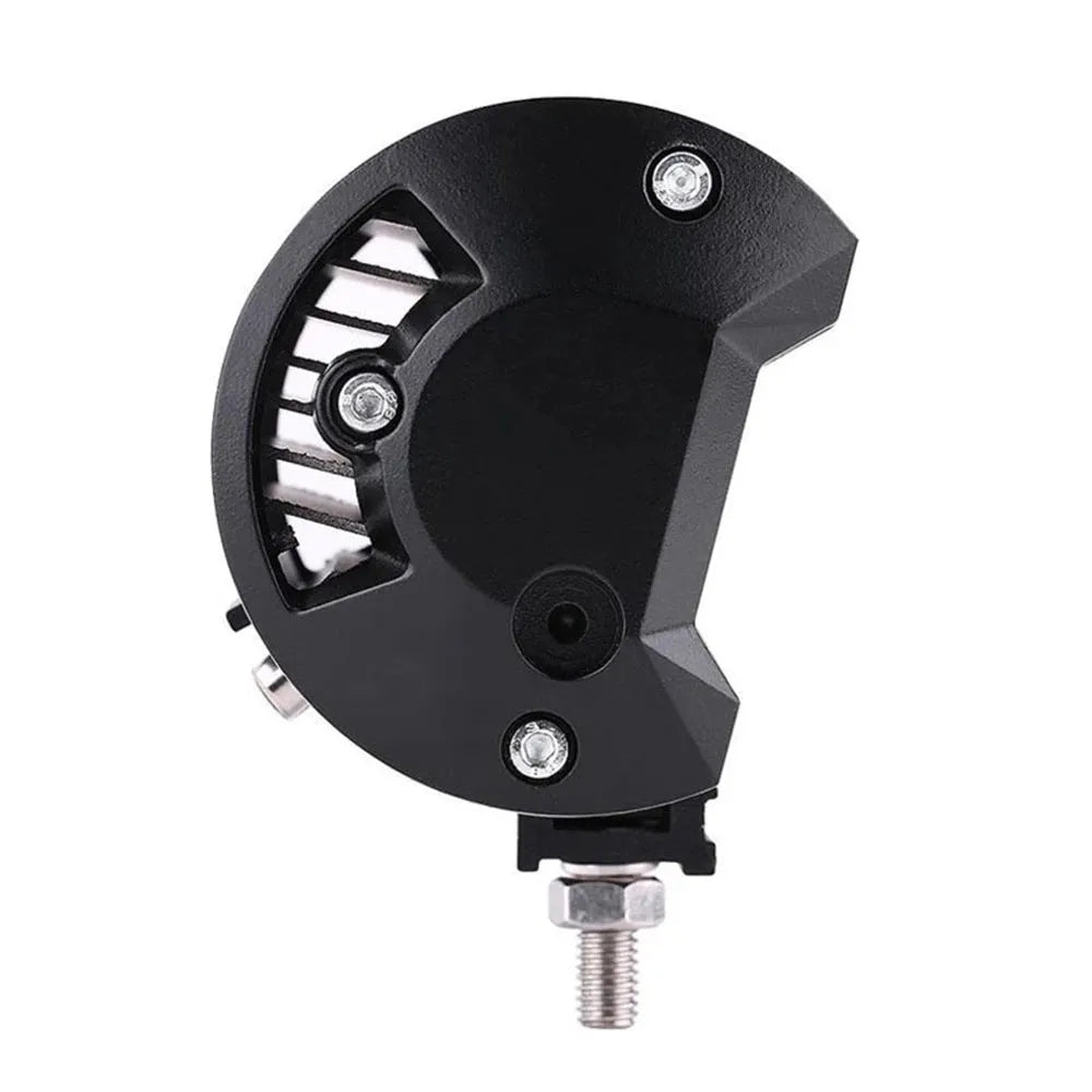 5-inch black LED work lamp with die-cast aluminium housing for off-road vehicles