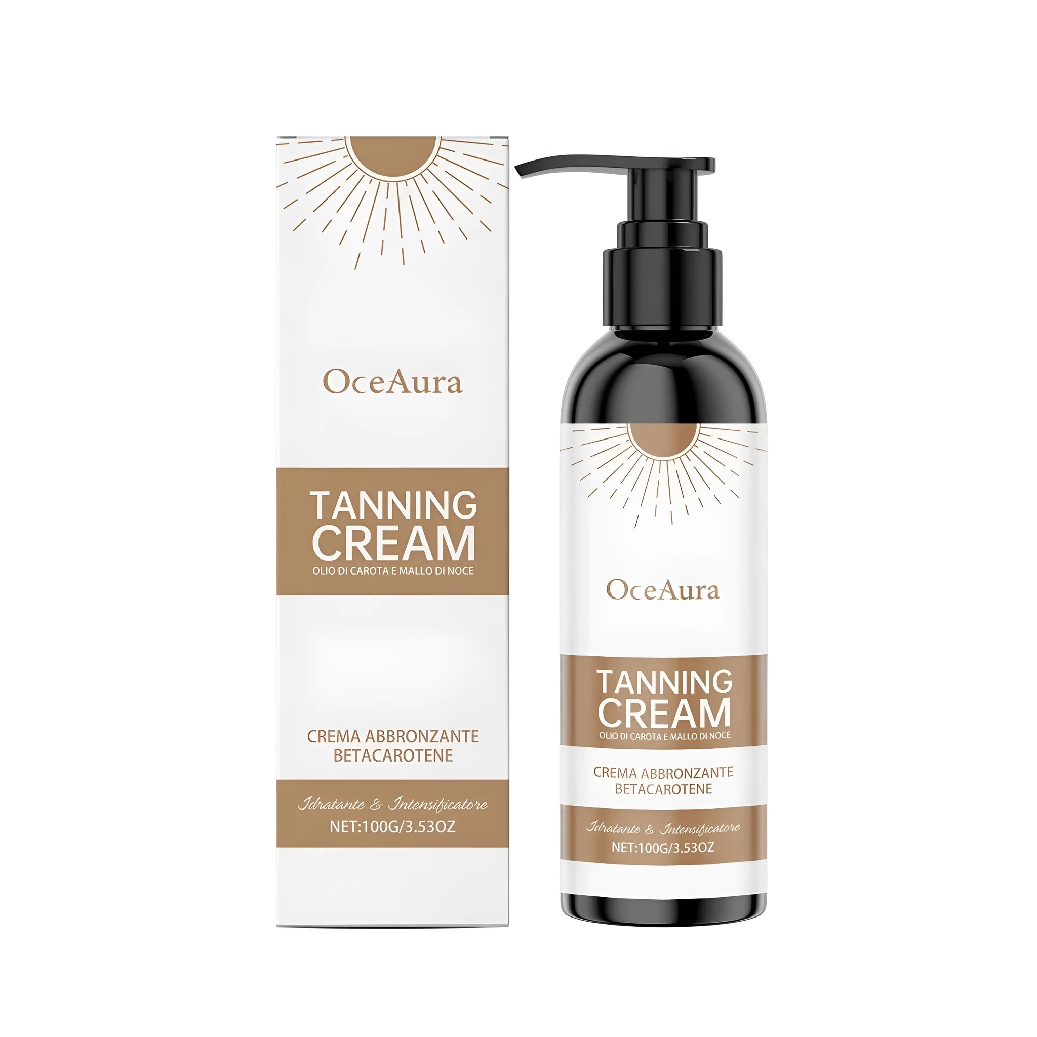 100g jar of moisturising blackening cream with natural ingredients for skin tone evening