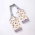 Blue dog knee protector with adjustable buckle and coordinating scarf for medium large breeds