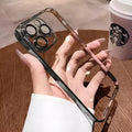 Electroplated TPU phone case for iPhone 16 Pro in Desert Gold colour with all-inclusive design