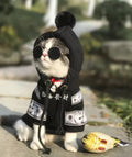 Red pure cotton fleece pet sweater for cats and dogs on a white background