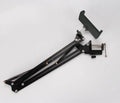 Adjustable phone tablet stand in black and white colours with 10cm height options