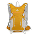 AZELA lightweight hydration backpack in breathable mesh with multiple compartments for trail running and hiking