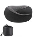 U-shaped memory foam travel neck pillow in one of four colours with storage bag