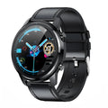 LEMFO LF26 smart bracelet on wrist showing 1.3-inch display, with touch and button controls, in a Brown Silver finish.
