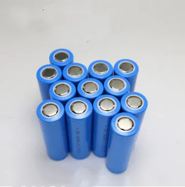 3.7V 2600mAh lithium-ion rechargeable battery cell with safety terminals.