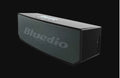 Black BS-6 cloud smart speaker with compact design measuring 227x68x74mm