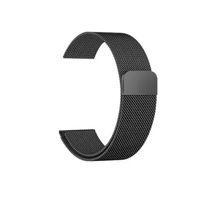 Stainless steel watch strap shown in silver colour for a 42mm watch case.