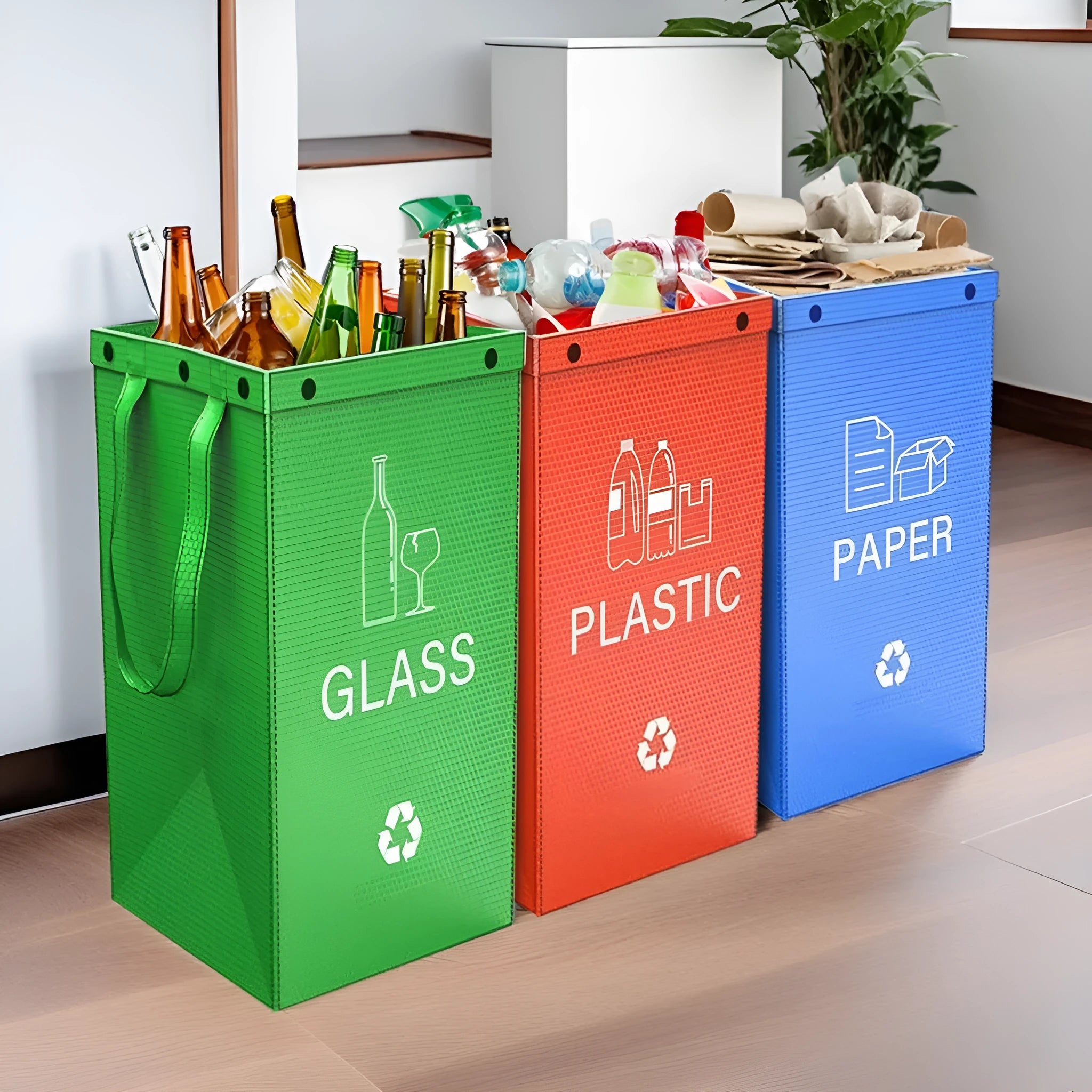 40-litre waterproof garbage bag in multiple colour options for waste segregation
