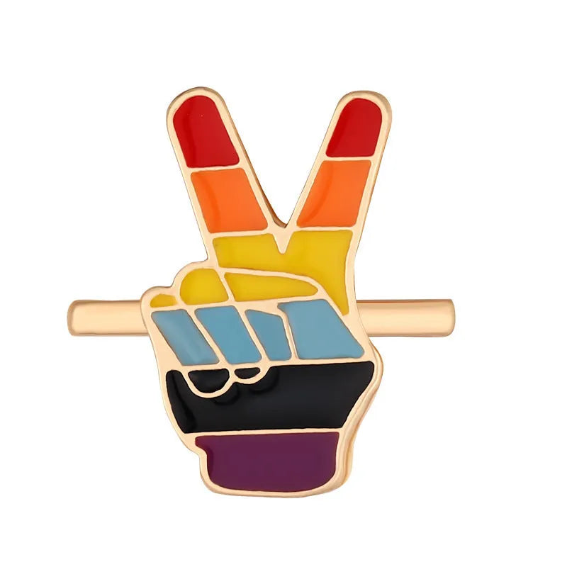 Cartoon rainbow love metal wall clock band for Apple Watch in simple style, colour BK446