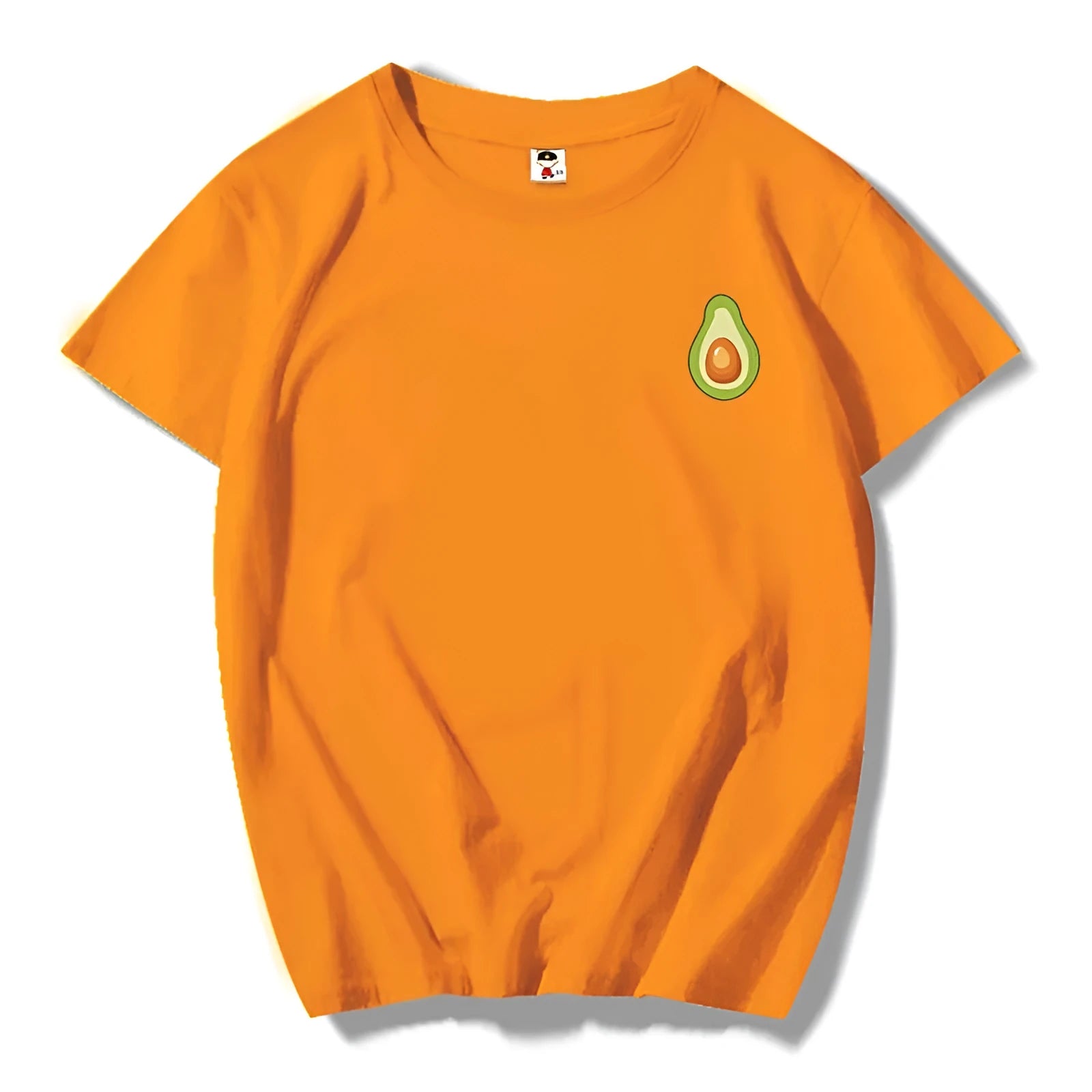 Men's summer short-sleeved T-shirt with round neck and plant flower printed pattern in loose fit style