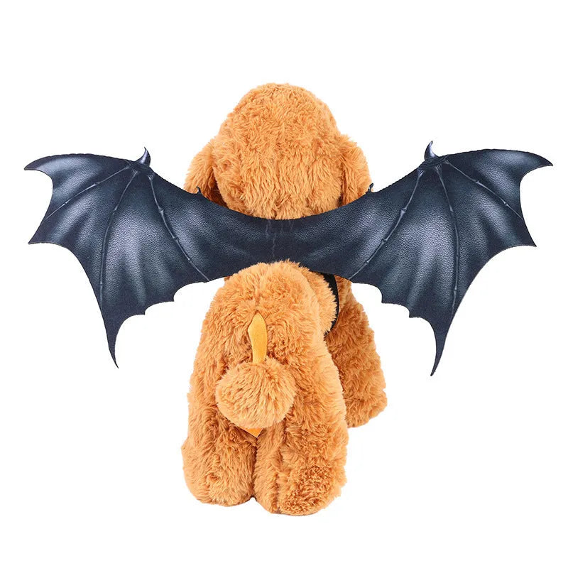Black cloth bat wings Halloween costume for cats and dogs in three sizes