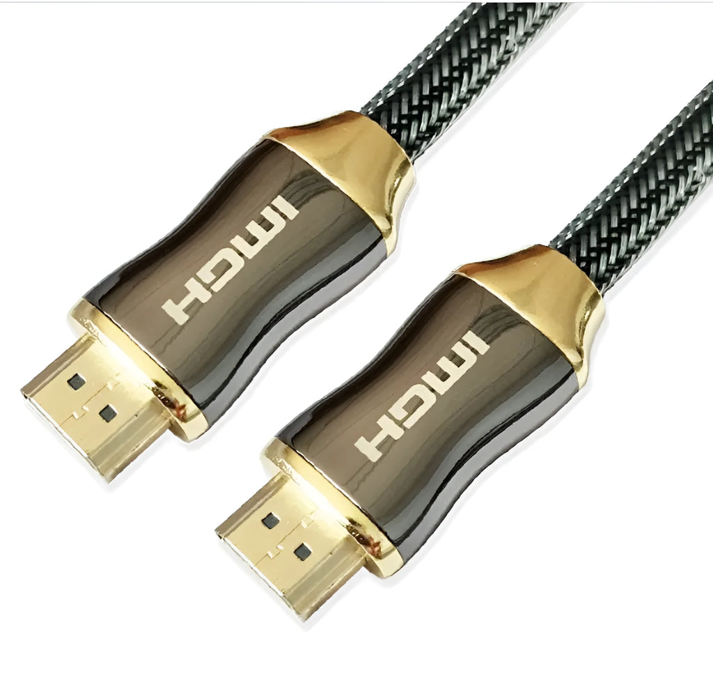 Copper video projector monitor cable with black connectors in 1m to 10m lengths
