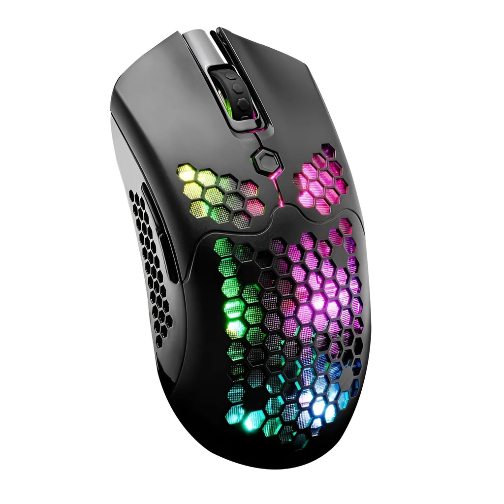 Free Wolf X2 wireless gaming mouse in multiple colours with RGB lighting and programmable buttons