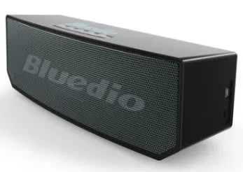 Black BS-6 cloud smart speaker with compact design measuring 227x68x74mm