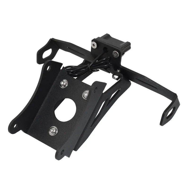 Black aluminium alloy license plate bracket for Honda motorcycle rear mounting