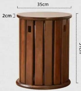 Stackable round iron dining stool with metal frame in modern simple style