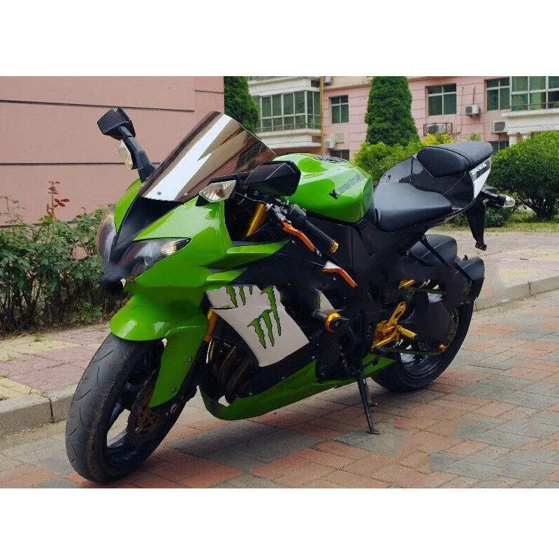 Blue transparent motorcycle windscreen for Kawasaki sport bike replacement