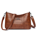Sheepskin cross stitching small square crossbody bag for women in black, blue, wine red, yellow