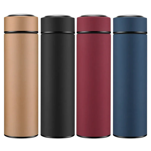 450ml stainless steel water bottle with double-wall vacuum insulation and copper coating