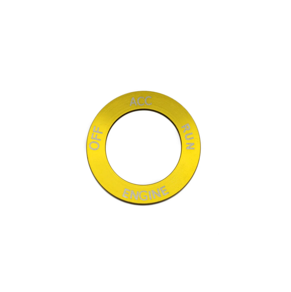 Aluminium alloy decorative ring for Dodge Challenger Grand Cherokee air conditioning knob in multiple colours.