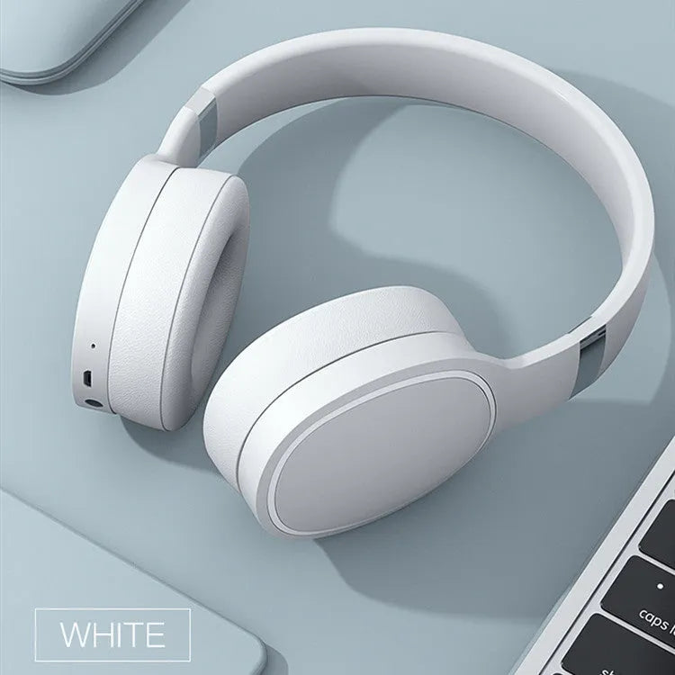 Wireless Bluetooth headset in black, blue, grey, or white colours with 40mm speakers