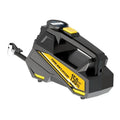 Black vehicle tyre inflator with digital display and ABS housing for 12V car socket connection