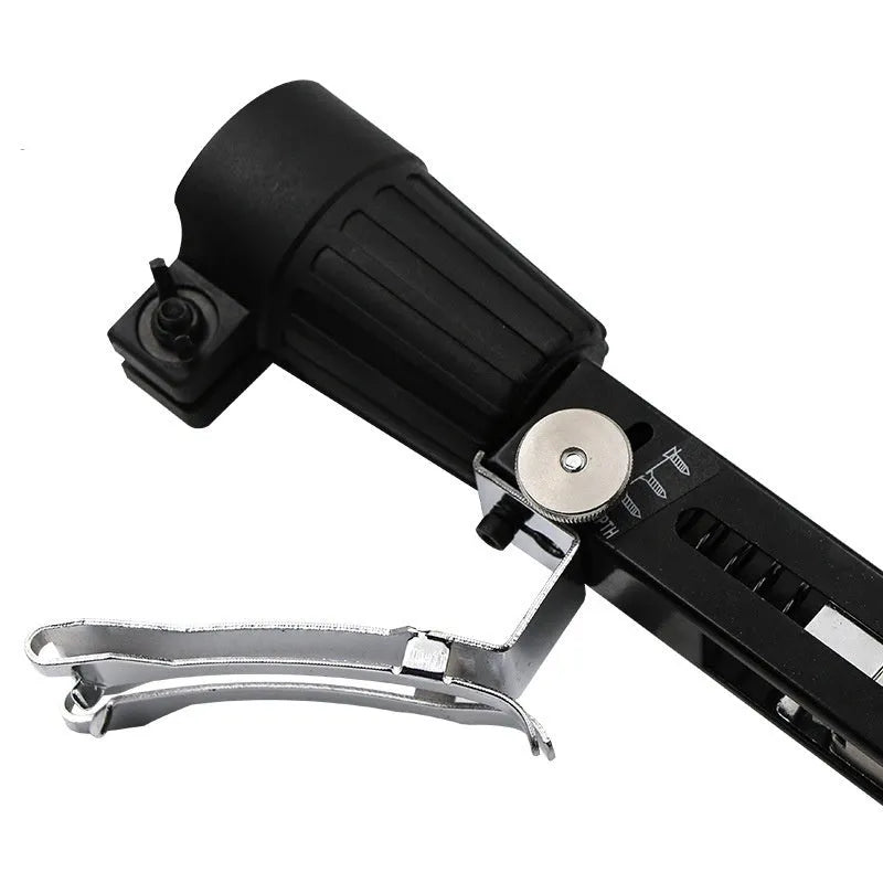 Metal chain screw gun head attachment for electric screwdrivers with cross head and gun rack