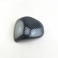Smart RunK3 gear shift cover in carbon fibre pattern made from black ABS plastic.