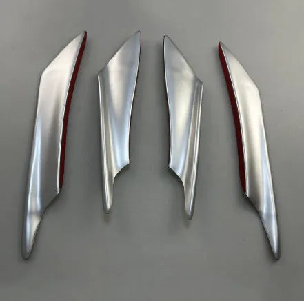 Carbon fibre pattern bumper blade air knife kit for automotive installation
