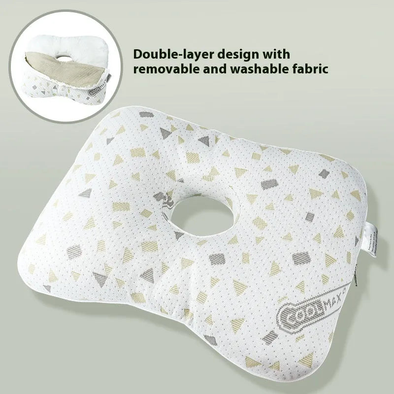 Beauty salon single hole ear pillow in New Chinese style, showing dimensions 39x28x6cm.
