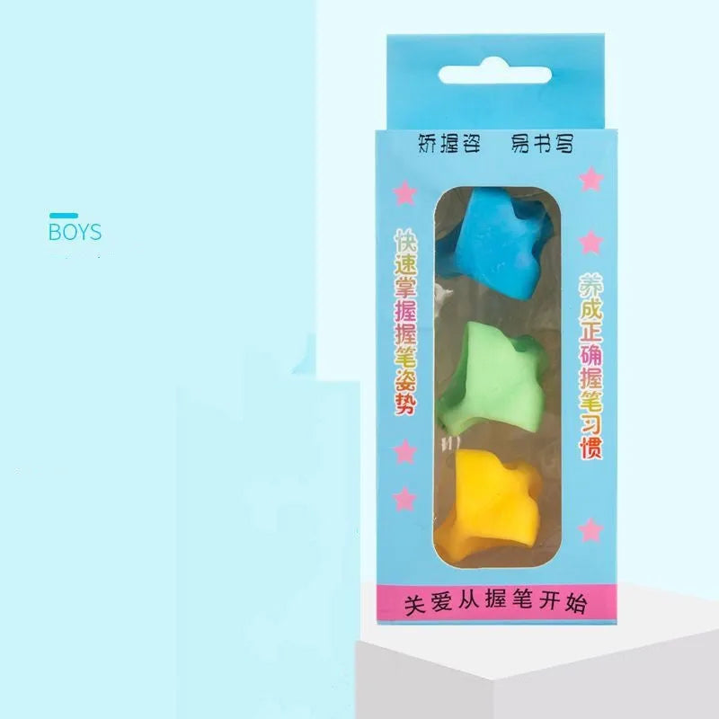 Children's writing orthosis set with pen holders for kindergarten writing practice including boys' and girls' design options