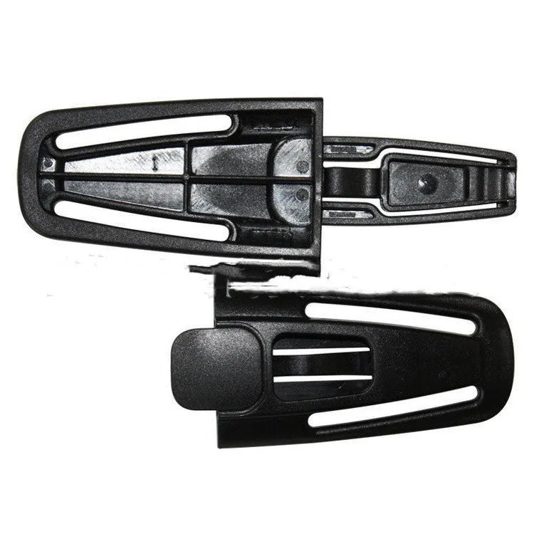 Black nylon PA66 seat belt clip for child car seat 5-point harness systems