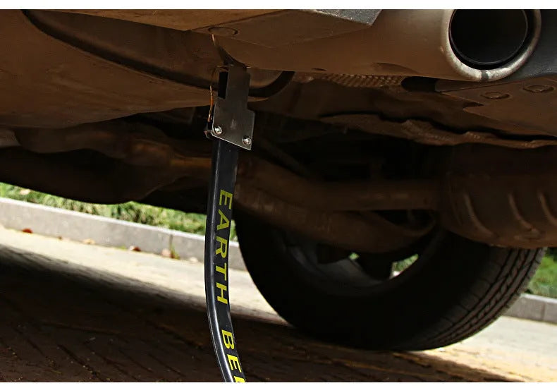 Black car electrostatic belt grounding chain with 370mm length for vehicle static discharge