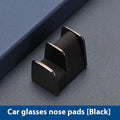 Zinc alloy and leather car dashboard sunglasses clip holder in four colours