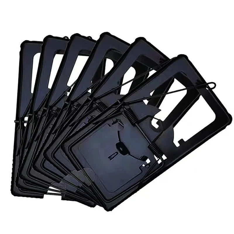 Automatic mouse cage trap with metal construction and plastic components in small, medium and large sizes