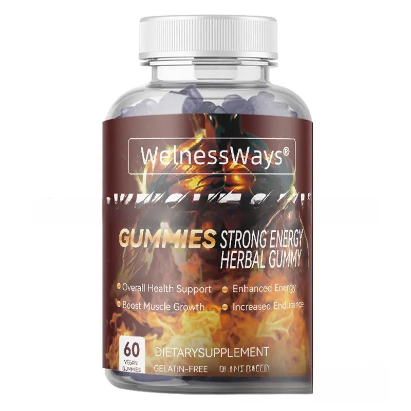 Libido Booster Gummies bottle with saw palmetto for men and women