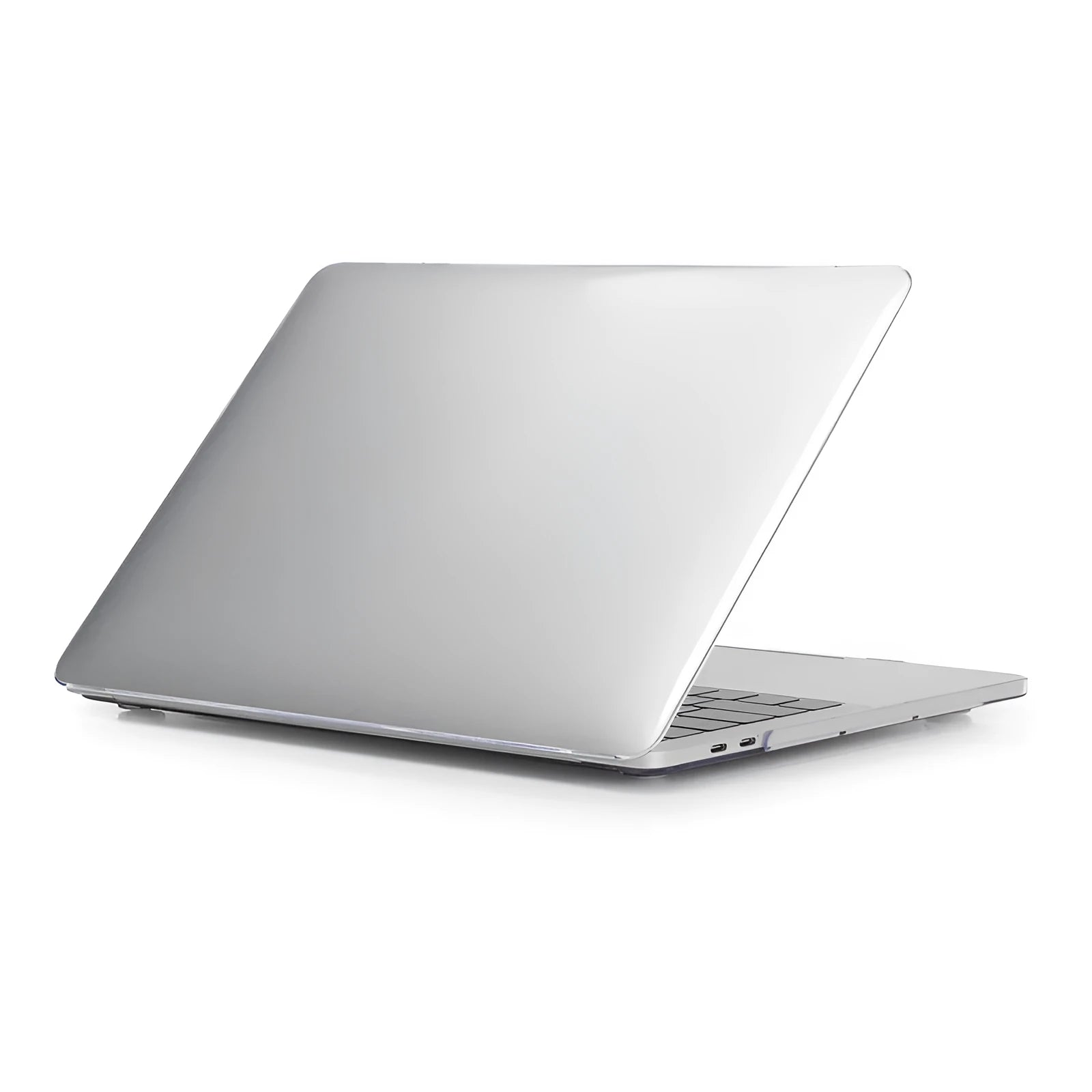 Transparent PC protective case for MacBook Pro 14-inch laptop on table