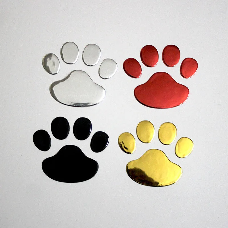 PVC hand-shaped brush car bumper sticker with footprints design in four colour options